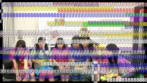 特番「チームしゃちほこパチパチ発表会!! ファーストアルバム『ひまつぶし』詳細を発表スペシャル」配信時の様子。