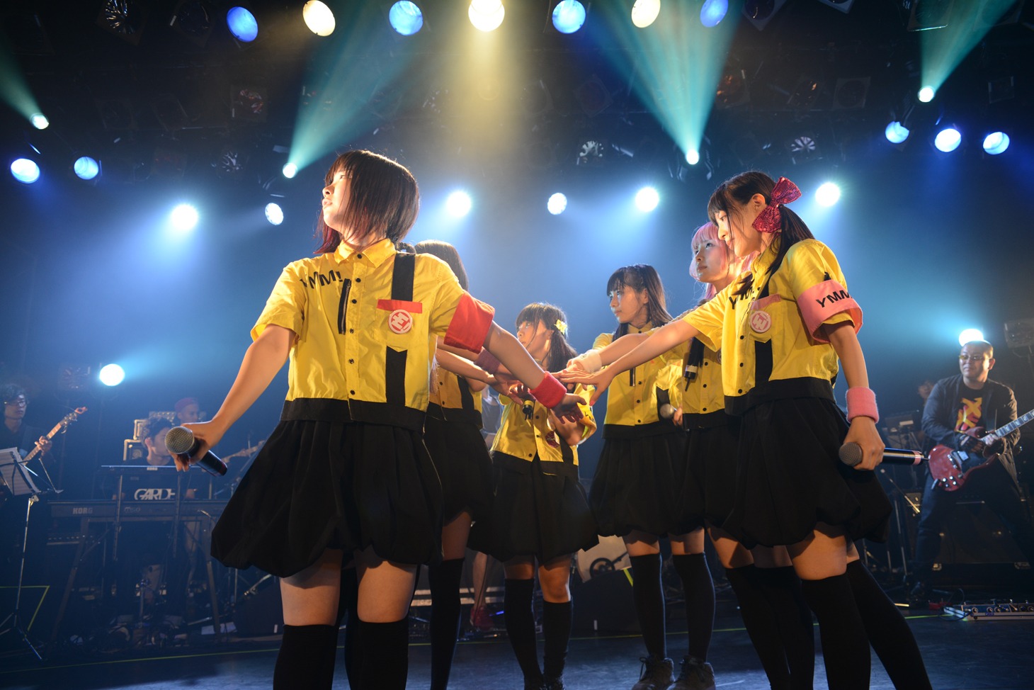 ゆるめるモ！ワンマンライブ「2014:A Space Odyssey On Liquid RooMo! ～リキッドルーモ！号で行く、2014年宇宙の旅～」の模様。（Photo by ElNinoTheIdol / mel house）