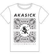 ヴィレッジヴァンガード限定シングル「スーパーサマーライン~消えたはずのセレブのあいつ~」のTシャツデザイン。