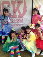 「ROCK IN JAPAN FESTIVAL」出演直後のチームしゃちほこ。