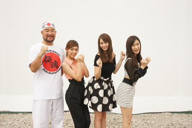 HIP▽ATTACK、名前賭けて越中詩郎と尻相撲