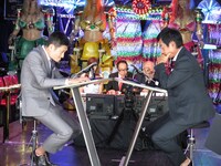 「将棋ウォーズカップ～芸能界最強決定戦～2」収録の様子。 (c)BSフジ