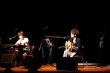 松山市総合コミュニティセンター キャメリアホール公演でのたま&やっぴ~。