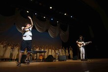 松山市総合コミュニティセンター キャメリアホール公演でのたま＆やっぴ～。