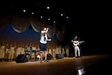 松山市総合コミュニティセンター キャメリアホール公演でのたま＆やっぴ～。