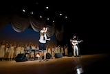 松山市総合コミュニティセンター キャメリアホール公演でのたま&やっぴ~。