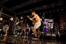 東京スカパラダイスオーケストラとKEMURIとHEY-SMITH。（撮影：仁礼博）