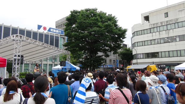 「福島まちなかAcoustic Live」の様子。