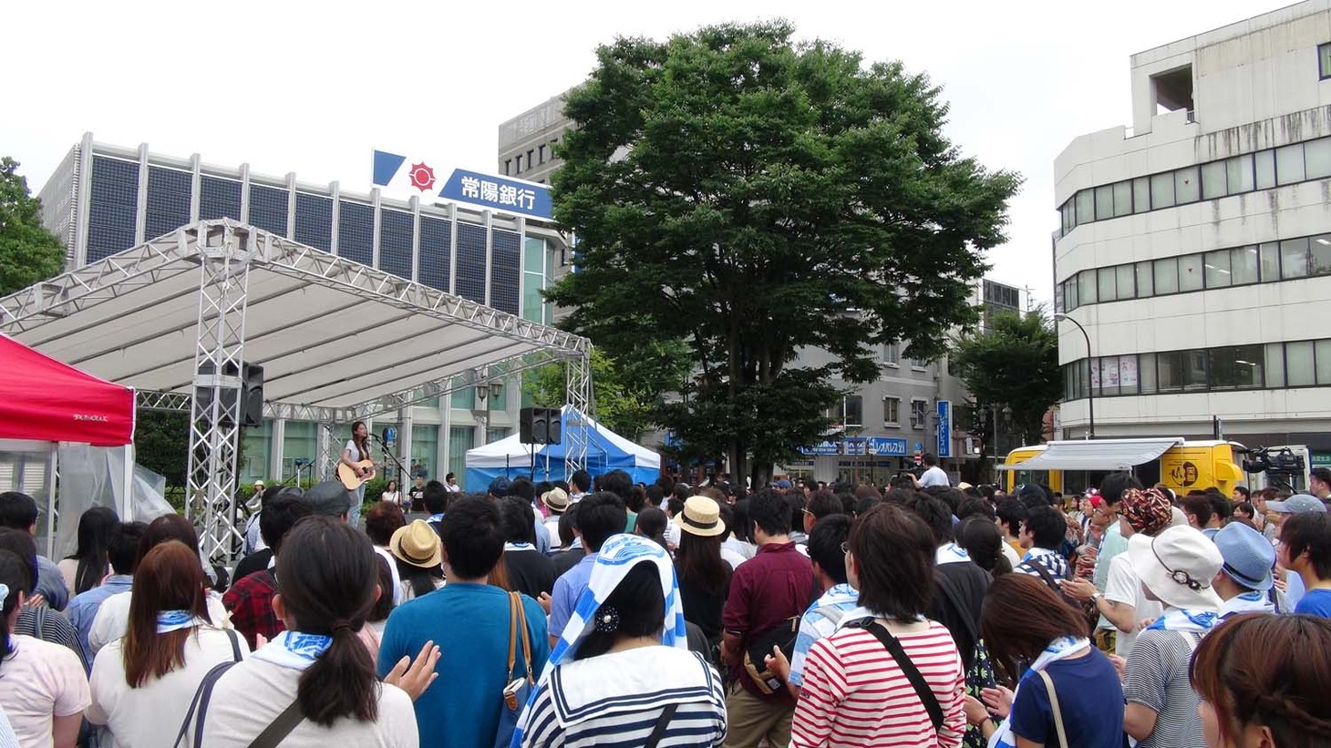 「福島まちなかAcoustic Live」の様子。