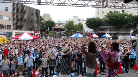 「福島まちなかAcoustic Live」の様子。