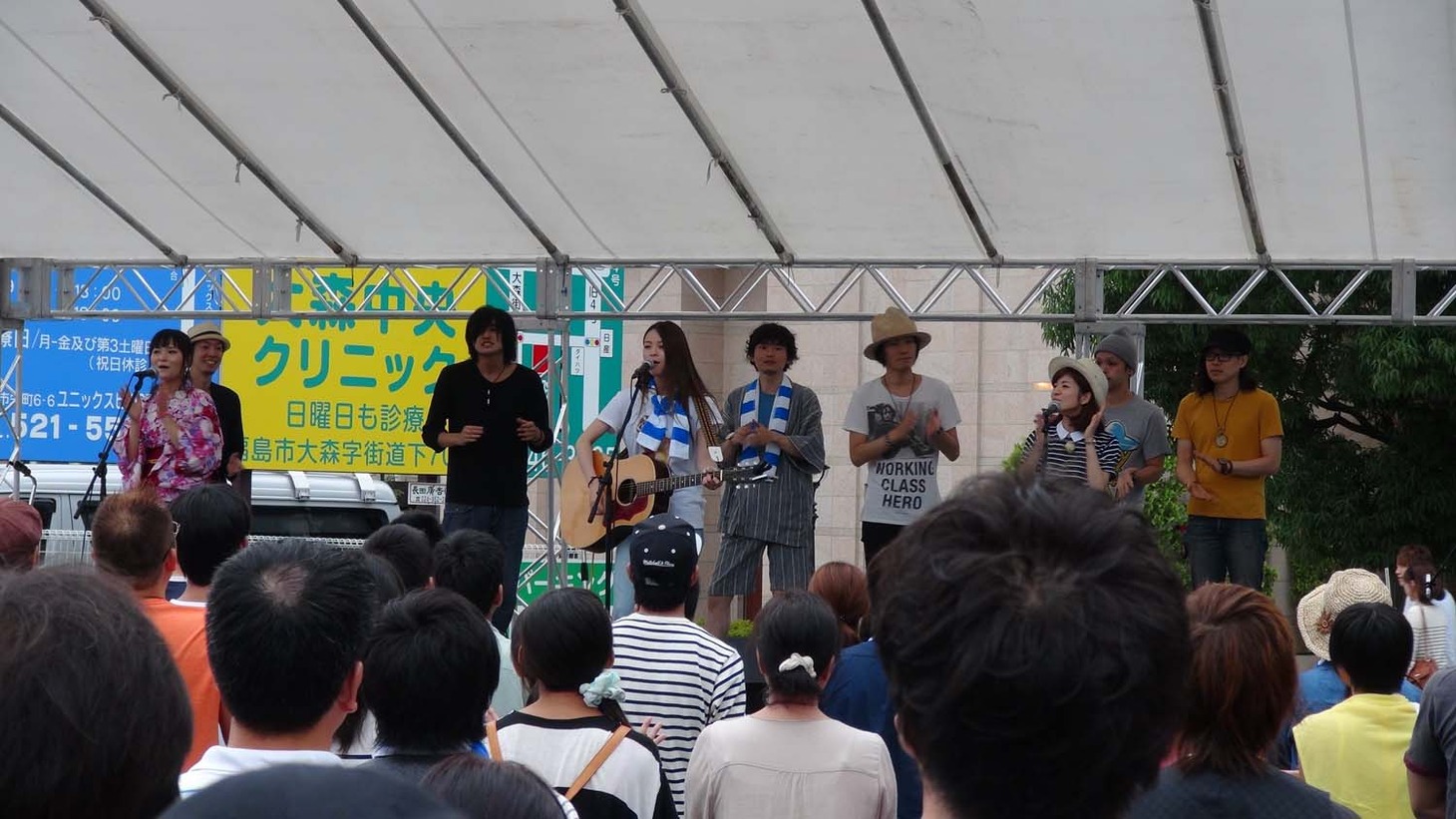 「福島まちなかAcoustic Live」の様子。