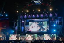 NMB48による「イビサガール」歌唱の様子。 (c)AKS