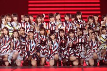 NMB48による「イビサガール」歌唱の様子。 (c)AKS