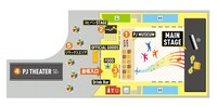 「→Pia-no-jaC← Zepp Entertainment～→PJ←ワンダーランド～」のマップ。