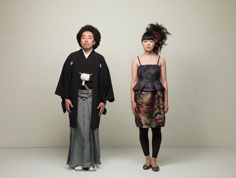 左からレキシ、上原ひろみ。