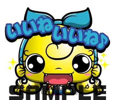 チームしゃちほこのオリジナルキャラ・しゃちほこちゃんのイラストを使ったLINEスタンプ。