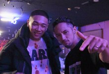 海を演じるYOUNG DAISと映画にカメオ出演するJESSE。