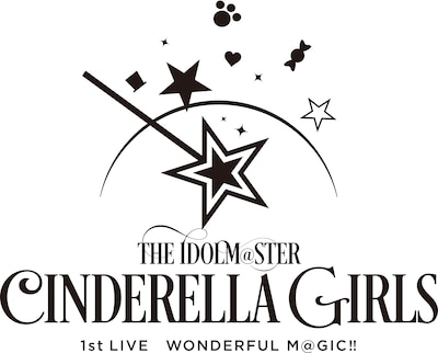 アイドルマスターシンデレラガールズ「THE IDOLM@STER CINDERELLA GIRLS 1st LIVE WONDERFUL M@GIC!!」ロゴ