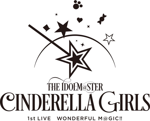 アイドルマスターシンデレラガールズ「THE IDOLM@STER CINDERELLA GIRLS 1st LIVE WONDERFUL M@GIC!!」ロゴ