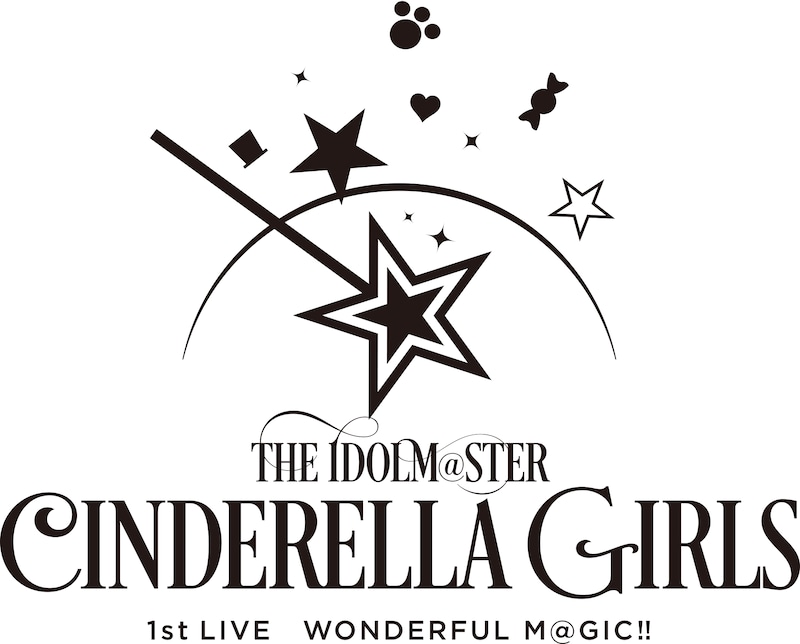 アイドルマスターシンデレラガールズ「THE IDOLM@STER CINDERELLA GIRLS 1st LIVE WONDERFUL M@GIC!!」ロゴ