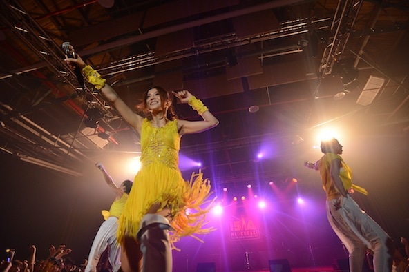 「倉木麻衣 Live Project 2014 BEST ～Premium in Taiwan～」の様子。