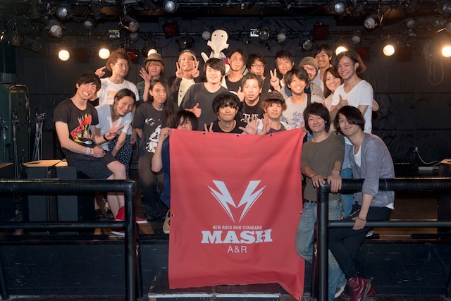 「MASH A&R presents MASH FIGHT! -Vol.2.5-夏のセミファイナル！」東京公演の出演者。（撮影：釘野孝宏）