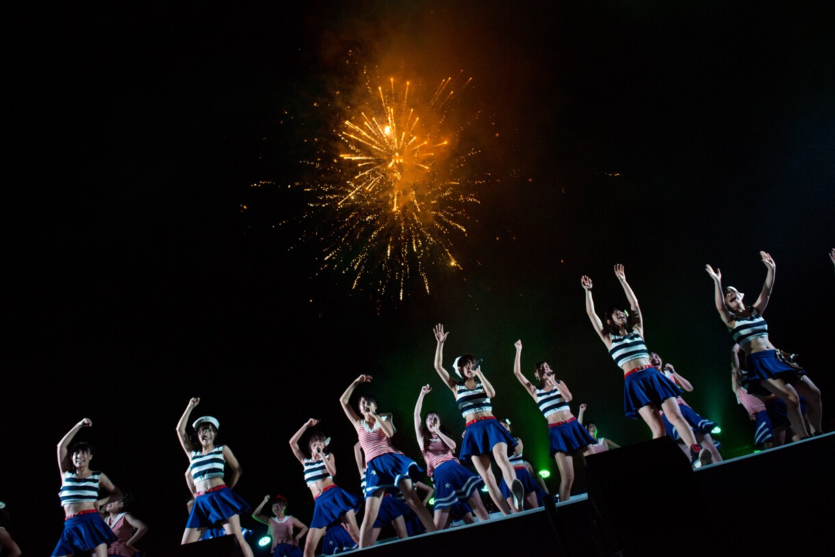 今年は快晴！「LinQ夏祭り」ラストは花火