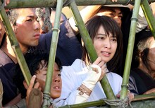 映画「るろうに剣心 伝説の最期編」のワンシーン。武井咲が演じるヒロイン神谷薫。(c)和月伸宏 / 集英社 (c)2014「るろうに剣心 京都大火 / 伝説の最期」製作委員会