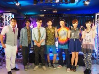 左からカンニング竹山、MONSTER大陸、中村愛、藤岡みなみ。