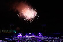 乃木坂46「真夏の全国ツアー2014」明治神宮野球場公演の様子。