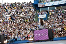 乃木坂46「真夏の全国ツアー2014」明治神宮野球場公演の様子。