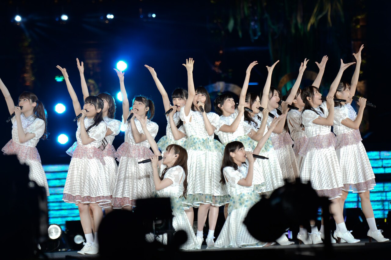 乃木坂46「真夏の全国ツアー2014」明治神宮野球場公演の様子。