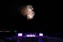 乃木坂46「真夏の全国ツアー2014」明治神宮野球場公演の様子。