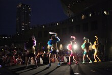 たこやきレインボー「第2カンパイ会：絶唱！なにわで生まれた少女たち発売記念やで♪」の様子。