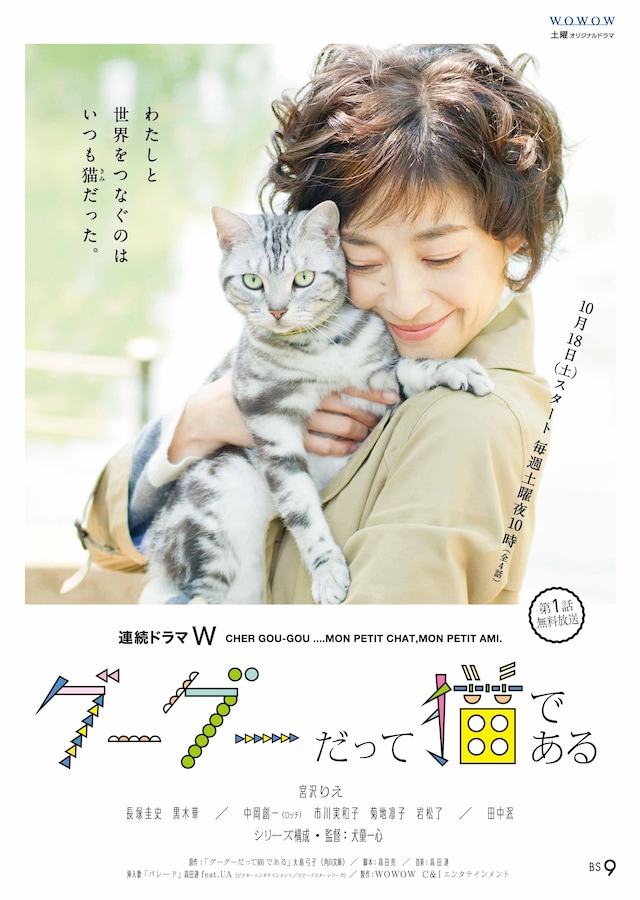 WOWOW「連続ドラマＷ グーグーだって猫である」ポスター