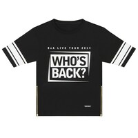 「BoA LIVE TOUR 2014 ～WHO'S BACK ?～」ツアーグッズとして販売されるBIG Tシャツ見本。