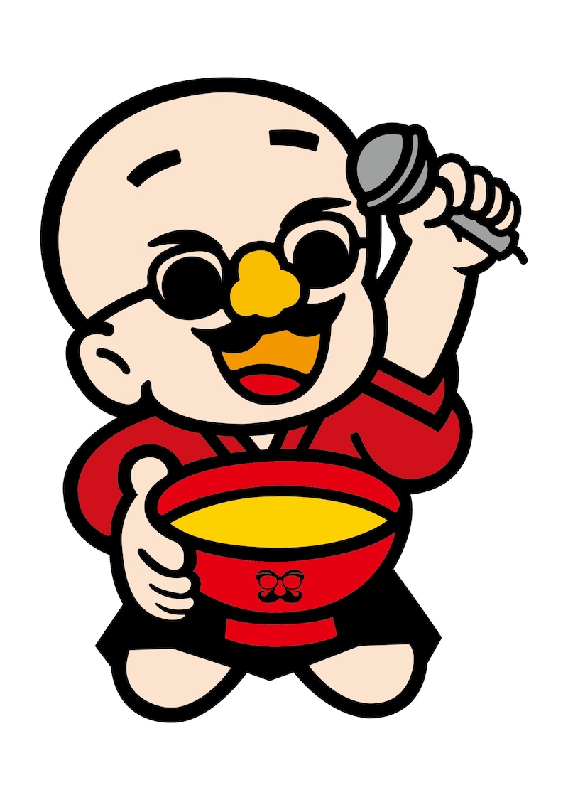 コラボプロジェクトにあわせて公開された鼻メガネを着用したマルコメくん。