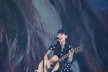 miwa「東京ランウェイ2014 AUTUMN / WINTER」での様子。