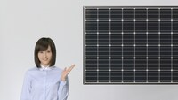 Panasonic、エコソリューションズのCM「太陽光エブリテンキ編」のワンシーン。