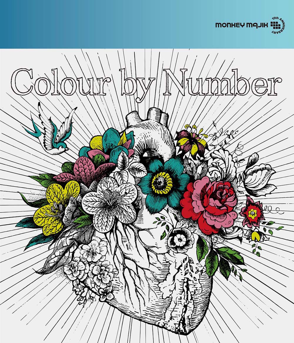 MONKEY MAJIK「Colour by Number」CD盤ジャケット