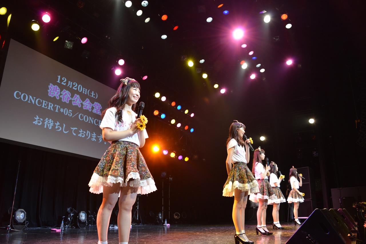 「東京女子流 TGS Discography in September（3rd Album「約束」より）」の様子。