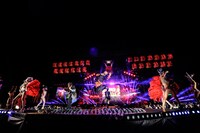 「氣志團万博2014」の氣志團のステージの様子。（撮影：釘野孝宏）