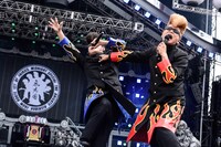 左から早乙女光（Dance & Scream）、綾小路翔（Dragon Voice）。（撮影：釘野孝宏）