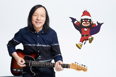 左から山下達郎、デビクロくん。