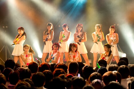 「GEM Live Mixture2014 初ワンマン!! ～夢に輝け！Go for it★～」第2部の様子。