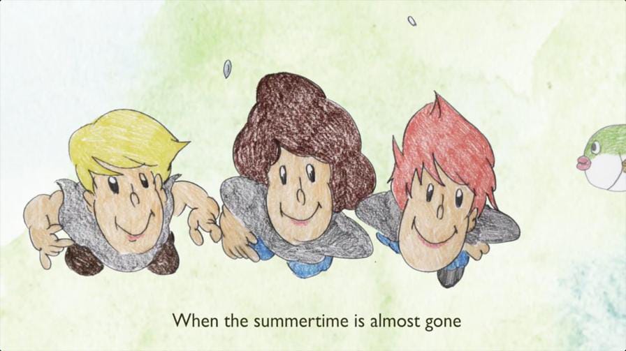 NAMBA69「SUMMERTIME」のビデオクリップのワンシーン。