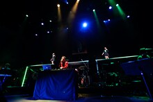 tofubeatsのステージの様子。