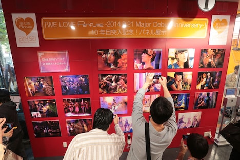 タワーレコード渋谷店の「Perfume Day」の様子。