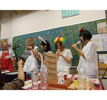 赤い公園「『猛烈リトミック』試聴会～山派？川派？～」の様子。