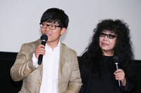 左からさかいゆう、吉田美奈子。